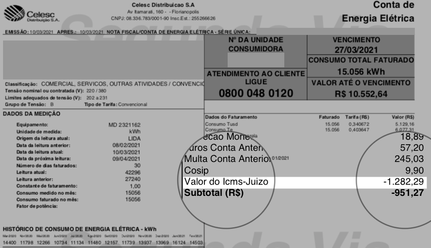 Restituicao e ICMS em Juizo